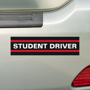 Student Driver New Driving Instructor Warning Bumper Sticker