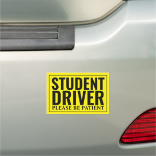 Student Driver, Please be Patient - Safety Car Magnet
