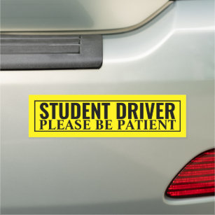 Student Driver, Please be Patient - Safety Car Magnet