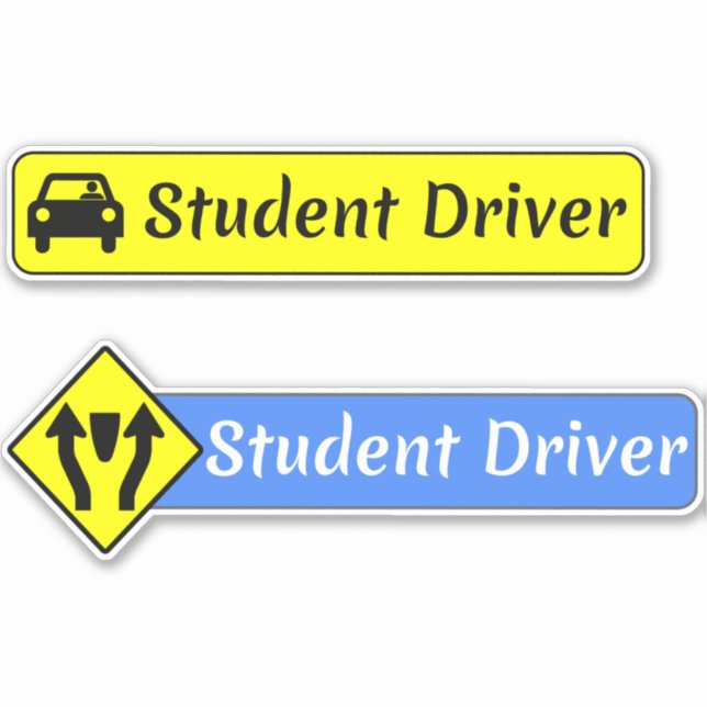 Student Driver Signs for New Drivers - Car Safety (Front)