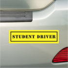 Student Driver Yellow Caution Warning