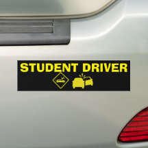STUDENT DRIVER YELLOW - CRASH YELLOW