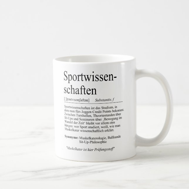 Student education coffee mug (Right)
