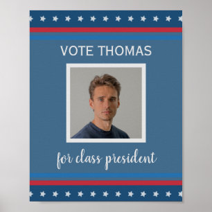 student election campaign with photo USA Poster
