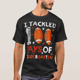 Student Funny Saying I Tackled 100 Days Of Kinder T-Shirt
