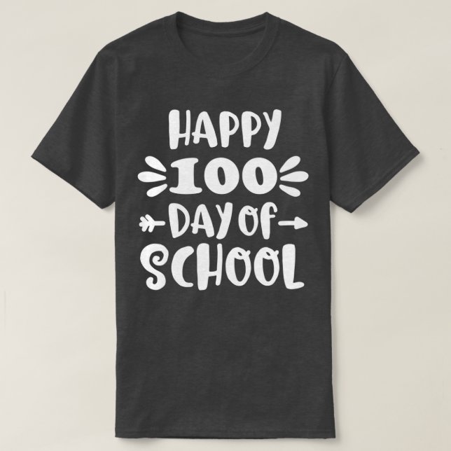 Student Gift 100 Days Virtual Happy 100 Days Of Sc T-Shirt (Design Front)