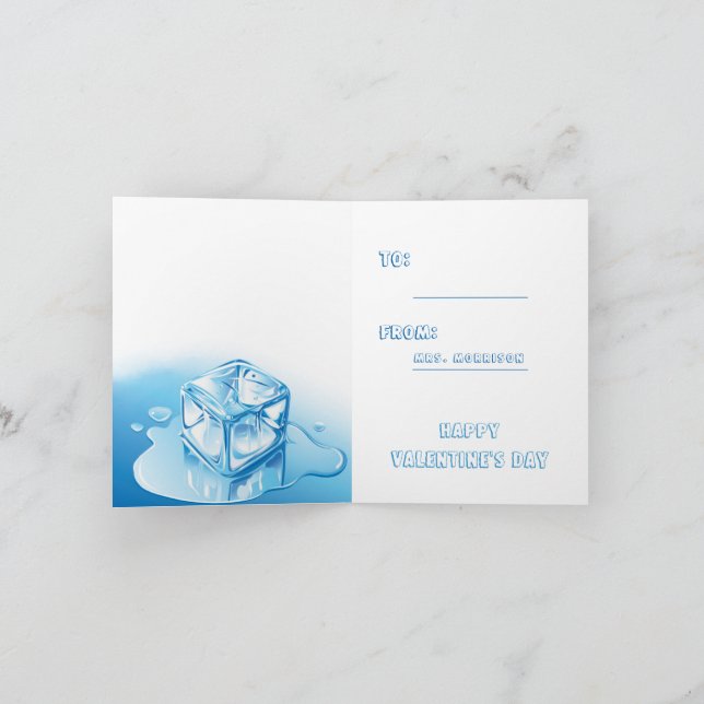  Student Happy Valentines Day From Teacher  Thank You Card (Inside)