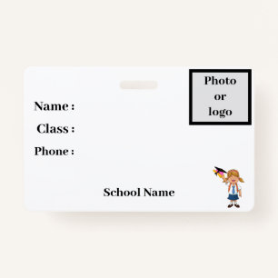 Student identity badge ID badge