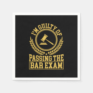 Student Is Guilty Of Passing The Bar Exam Napkin