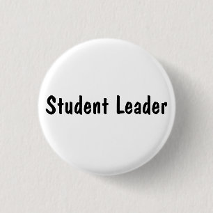 Student Leader 3 Cm Round Badge
