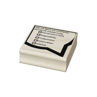 Student Learning Behaviours Rubber Stamp