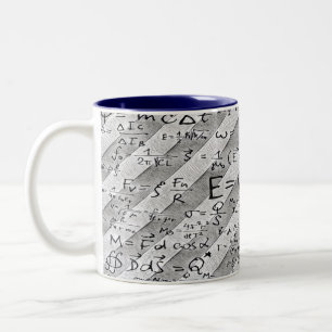 Student Math Equations With Funny Teacher Quotes Two-Tone Coffee Mug