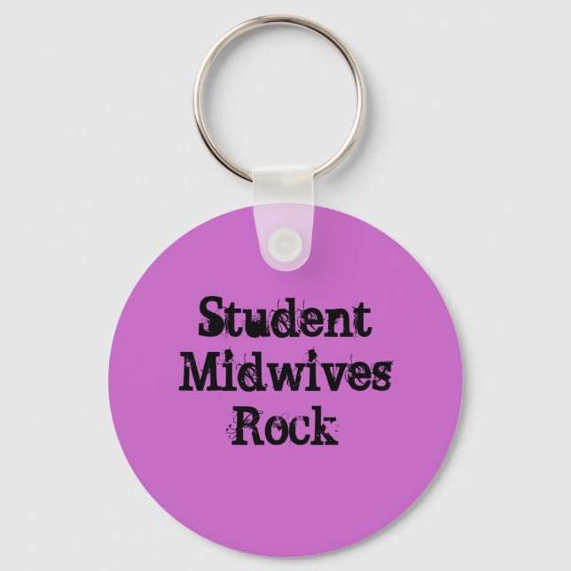 Student Midwives Rock Key Ring (Front)