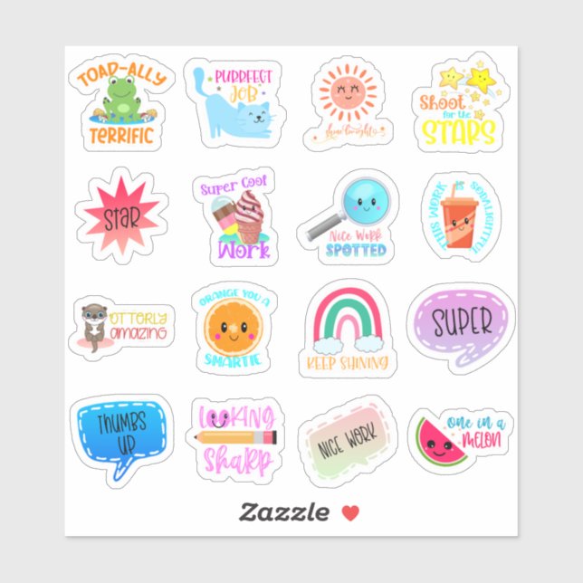 Student Motivational Sticker (Sheet)