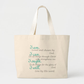 Student Motto Large Tote Bag