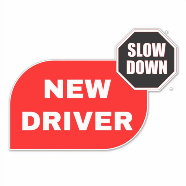 Student New Driver (Drive Slow) Red School (Front)