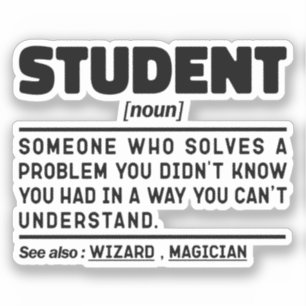 Student Noun Definition Funny Graduation Present