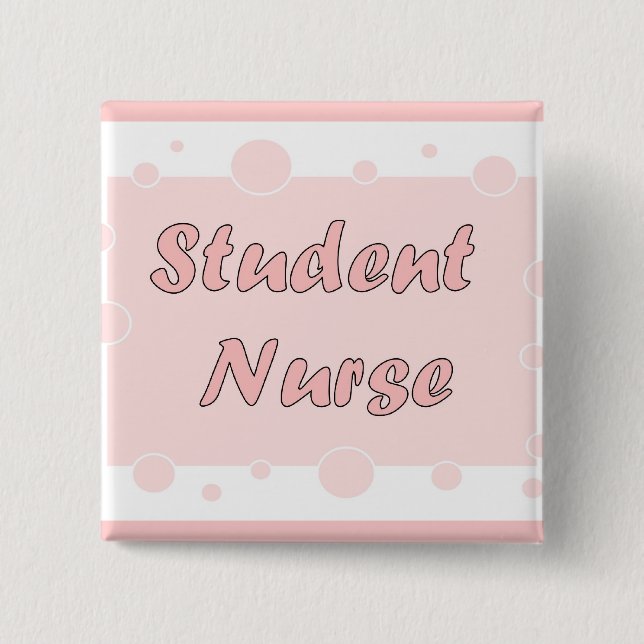 Student Nurse 15 Cm Square Badge (Front)