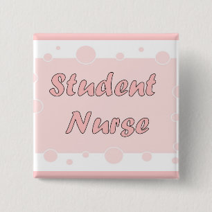 Student Nurse 15 Cm Square Badge