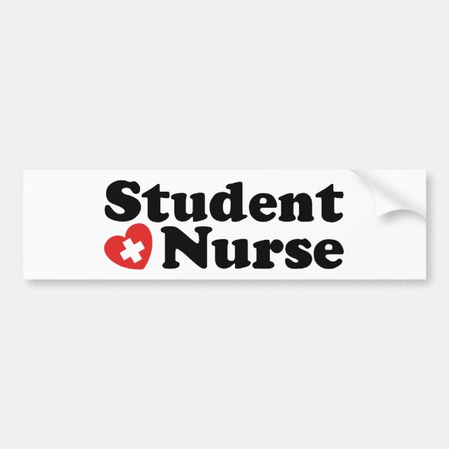 Student Nurse Bumper Sticker (Front)