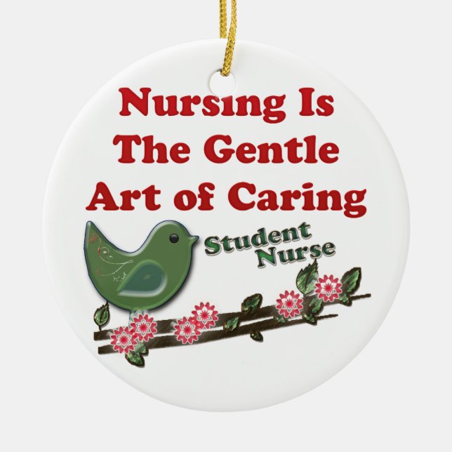 Student Nurse Ceramic Tree Decoration (Front)