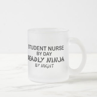Student Nurse Deadly Ninja Frosted Glass Coffee Mug
