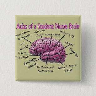 Student Nurse Gifts 15 Cm Square Badge