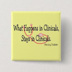 Student Nurse gifts 15 Cm Square Badge