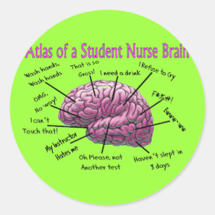 Student Nurse Gifts Classic Round Sticker