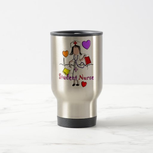 Image of Student Nurse Gifts Embossed Style Graphics Travel Mug