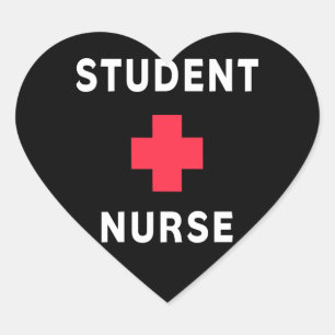 Student Nurse Heart Sticker