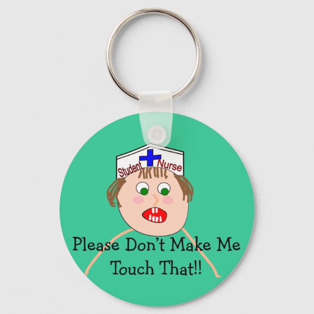 Student Nurse Hilarious Gifts Key Ring (Front)