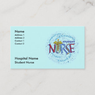 Student Nurse Motto Appointment Card