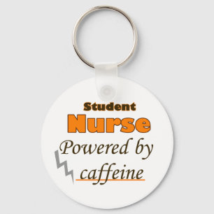 Student Nurse Powered by caffeine Key Ring