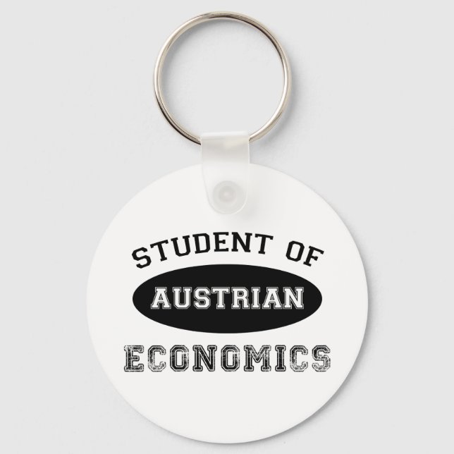 Student of Austrian Economics Key Ring (Front)