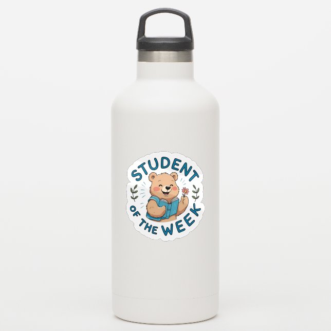 Student of the Week Bear Reward Sticker (Waterbottle)