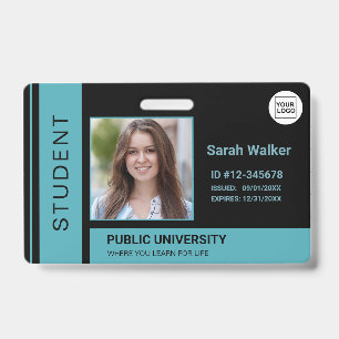 Student photo ID school university blue Badge