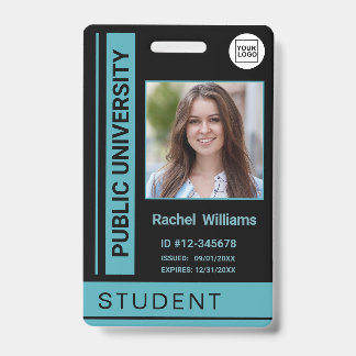 Student photo ID school university blue Badge