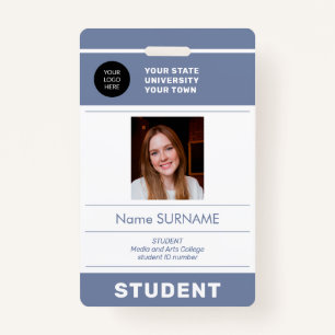 Student photo ID school university modern ID Badge