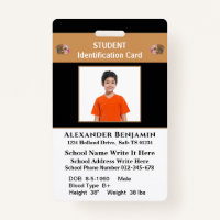 Student Photo School Id Identification Cards  