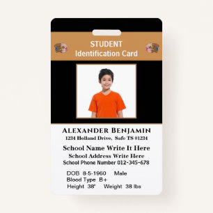 Student Photo School Id Identification Cards ID Badge