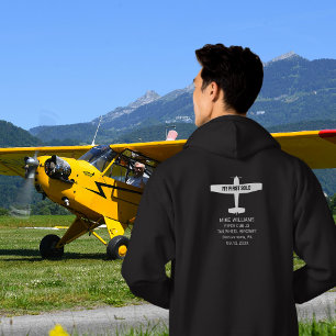 Student Pilot First Solo Aeroplane Simple Custom Hoodie