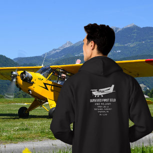 Student Pilot First Solo Cessna Aeroplane Funny Hoodie