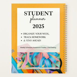 Student Planner 2025 Weekly Schedule, Homework T