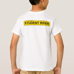 "Student Rider" Warning Sign Funny Equestrian T-Shirt
