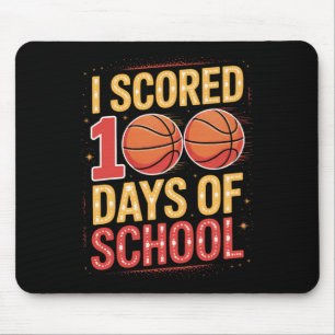 Student Sketll I Scored 100 Days Of School Mouse Mat