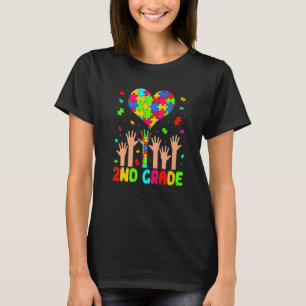 Student Teacher Autistic Autism 2nd Grade Back To T-Shirt