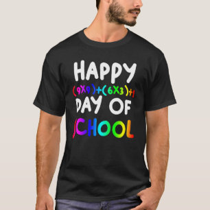 Student Teacher Math Formula 100 Day Of School T-Shirt