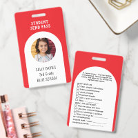 Student Toilet Pass Badge | Reusable School Bath