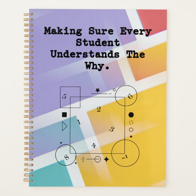 Student Understands Why | Conceptual Math Guide Planner (Front)